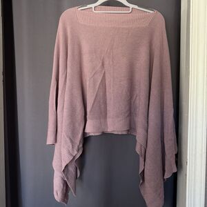 Lululemon Forward Flow Cape Womens Poncho Sweater Top One Size Vintage Mauve